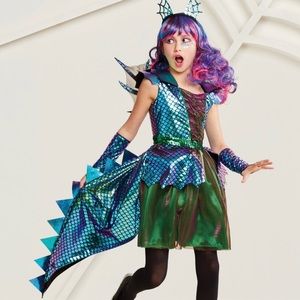 Girls' Dragon Deluxe Halloween Costume Size Large